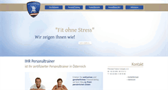 Desktop Screenshot of ihrpersonaltrainer.at